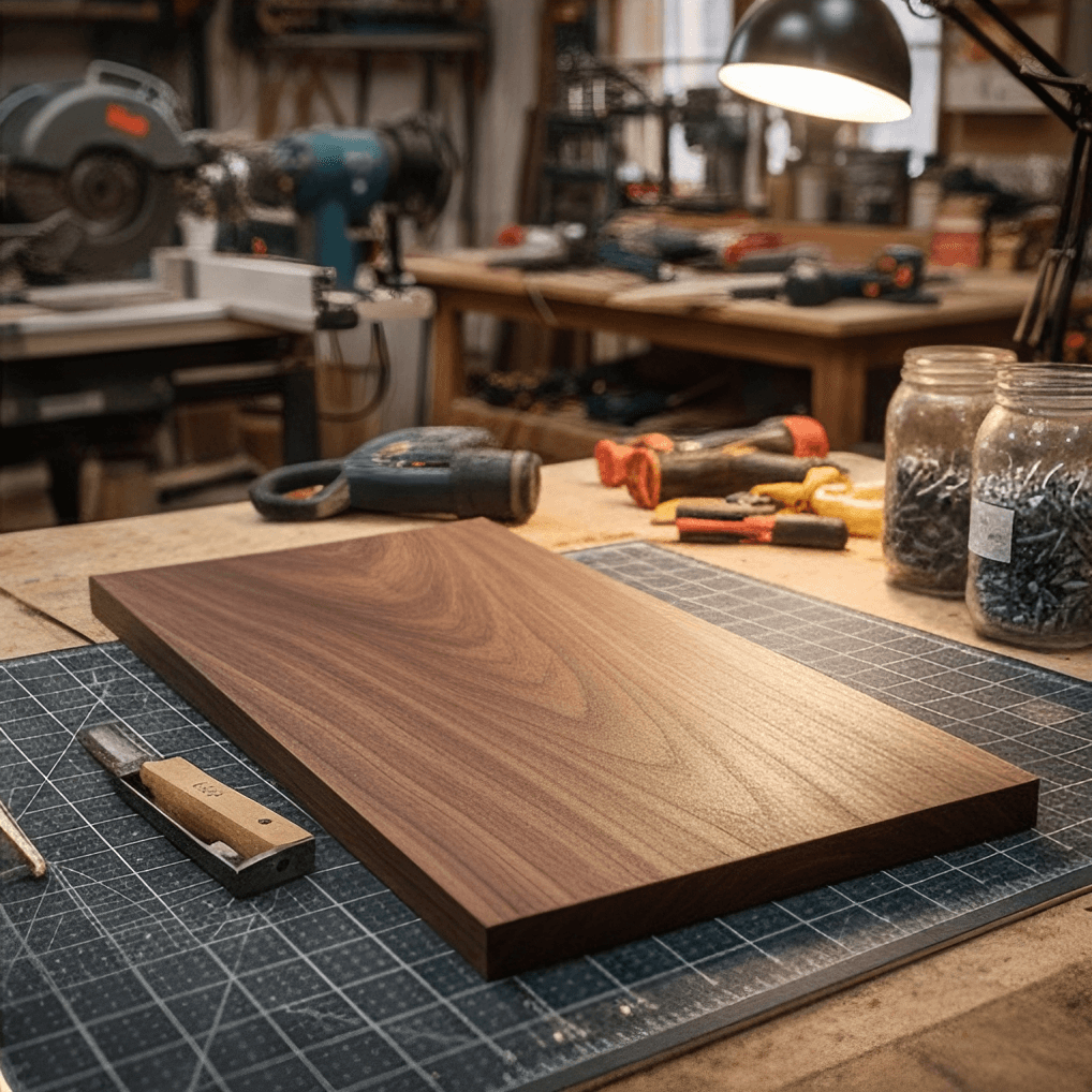 Noyer Américain - Bois sombre et élégant pour finitions haut de gamme.